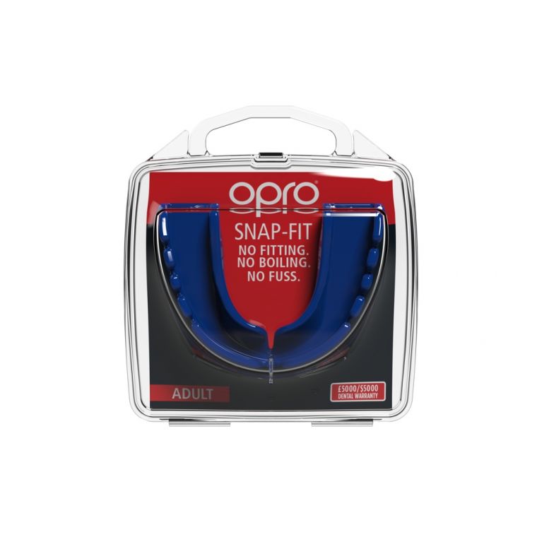 OPRO Snap-Fit Mouthguard Adults Blue