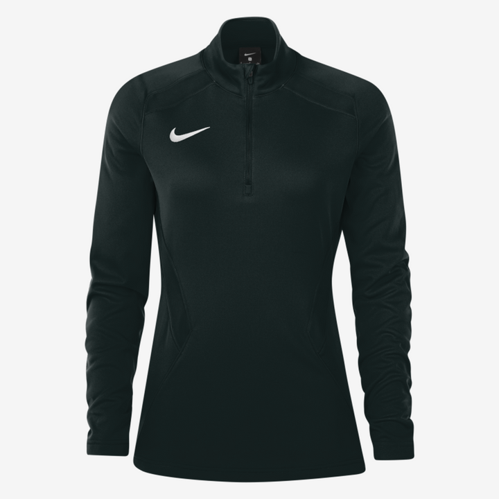 Nike Dames Training 1/4 Zip Midlayer Zwart
