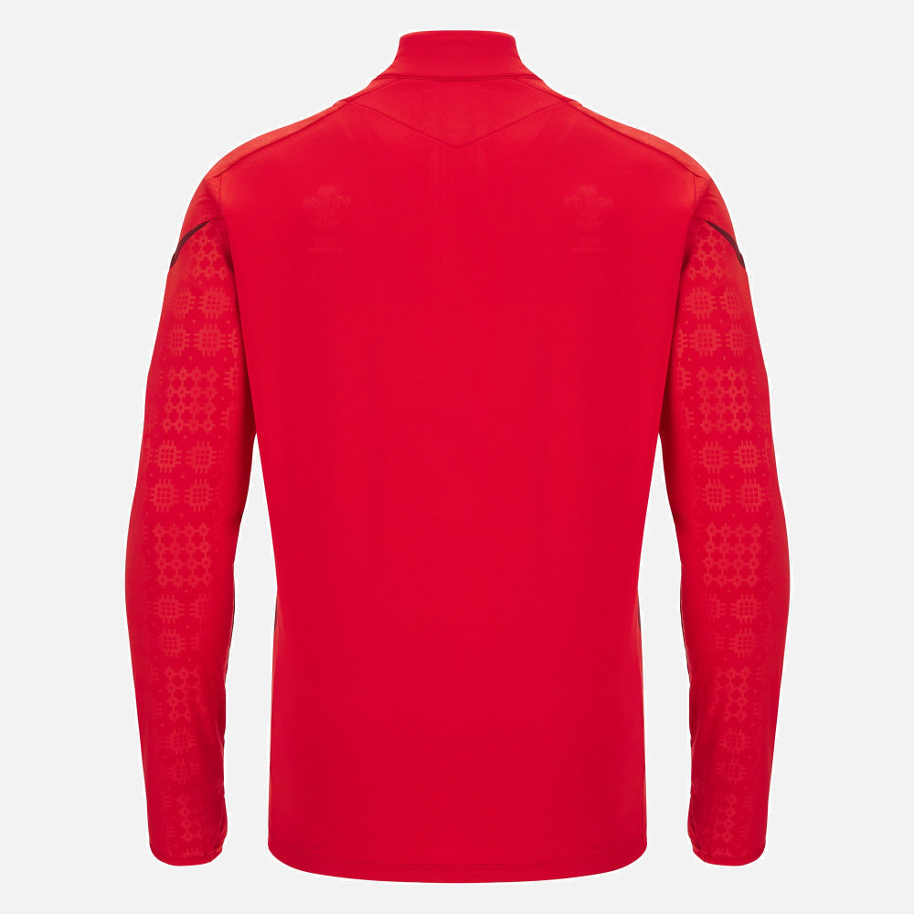 Macron Rugby Wales 2025/26 1/4 Zip Training Top Men