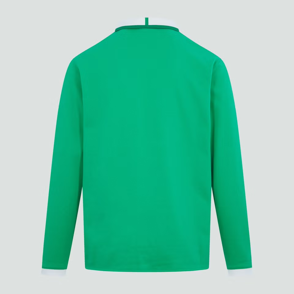 Canterbury Ierland Katoenen Thuisshirt met Lange Mouwen