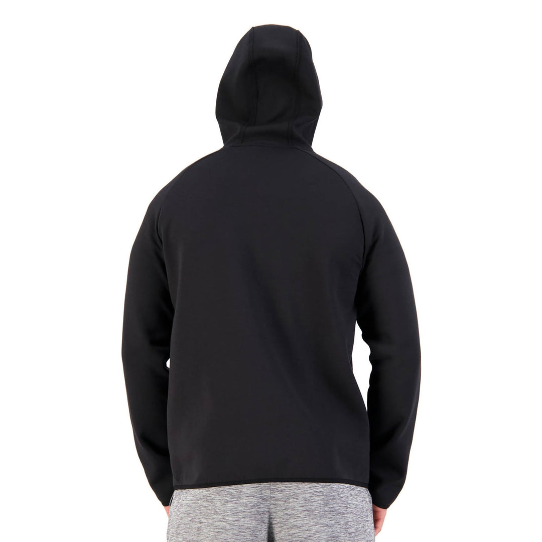 Felpa con cappuccio Canterbury Vapodri Tempo con zip intera da uomo, nera