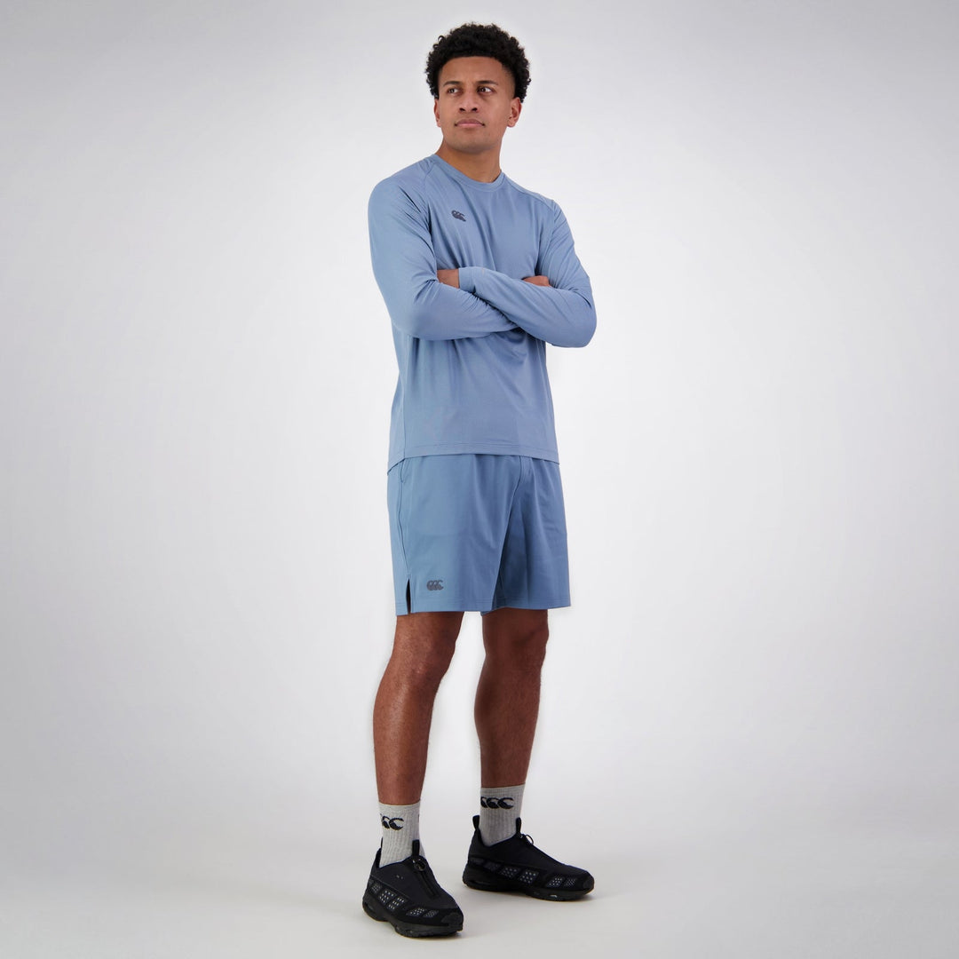 Canterbury Tempo+ Maglietta da allenamento a maniche lunghe da uomo, blu