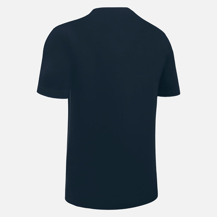Maglietta Macron Boost Hero in cotone per adulti blu navy