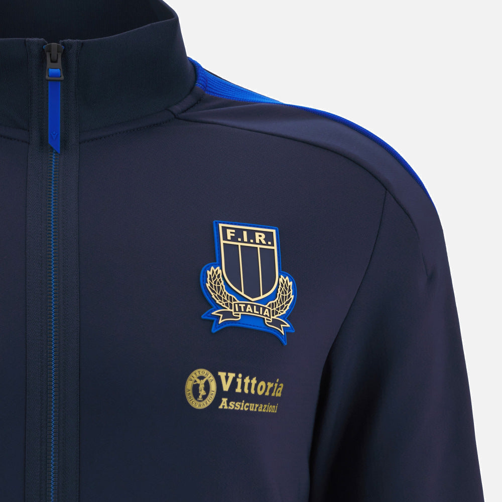 Macron Italy Rugby Athleisure Anthem Jacket 2025/26