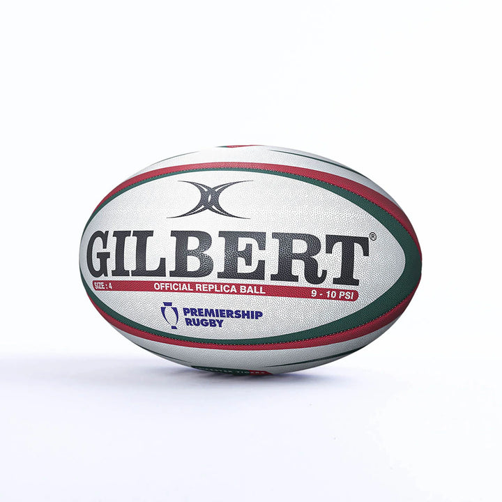 Pallone da rugby replica Gilbert Leicester Tigers taglia 4