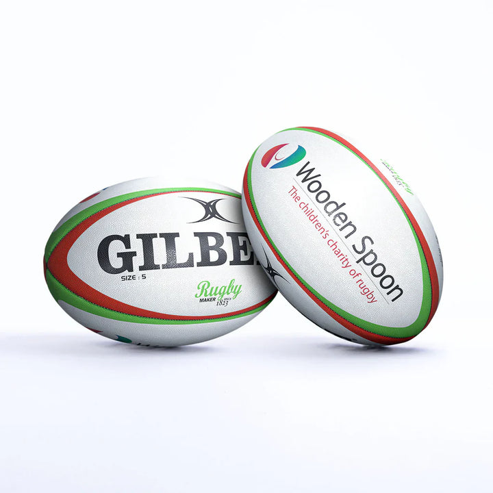 Gilbert Wooden Spoon Rugby Ball Size 5