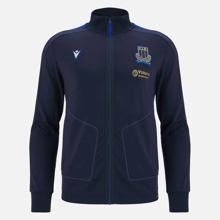 Macron Italy Rugby Athleisure Anthem Jacket 2025/26