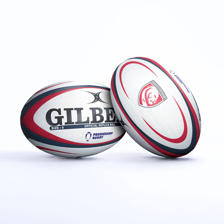 Gilbert Gloucester Rugby Replica Rugby Ball Size 5
