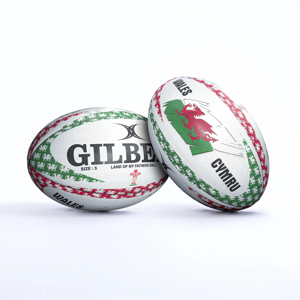 Gilbert Land of My Fathers Mascot Rugby Ball Size 5