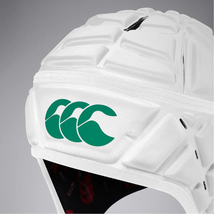 Canterbury Raze Headguard White/Green Junior