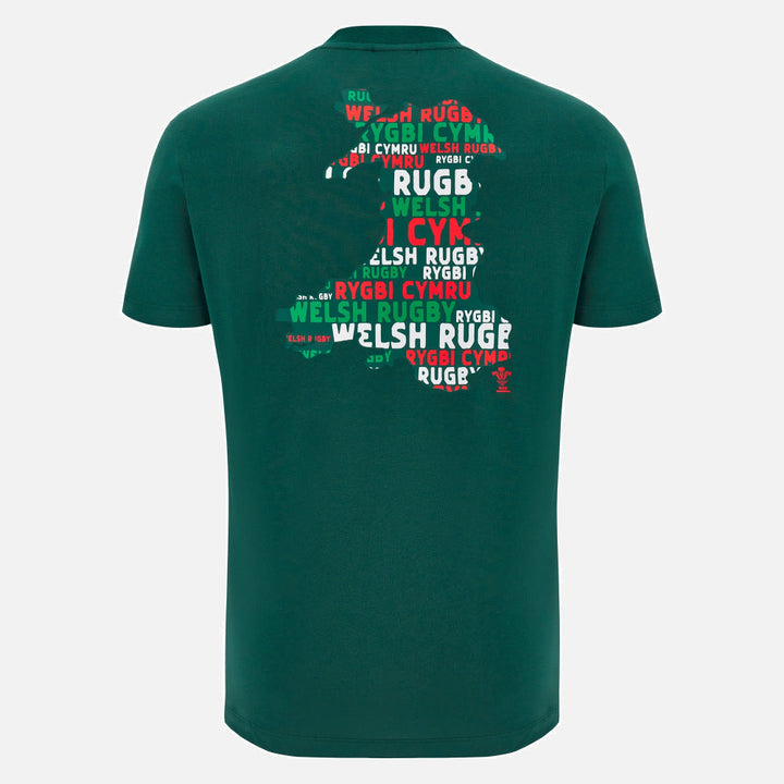 Macron Rugby Wales 2025/26 Fan T-Shirt Men Green