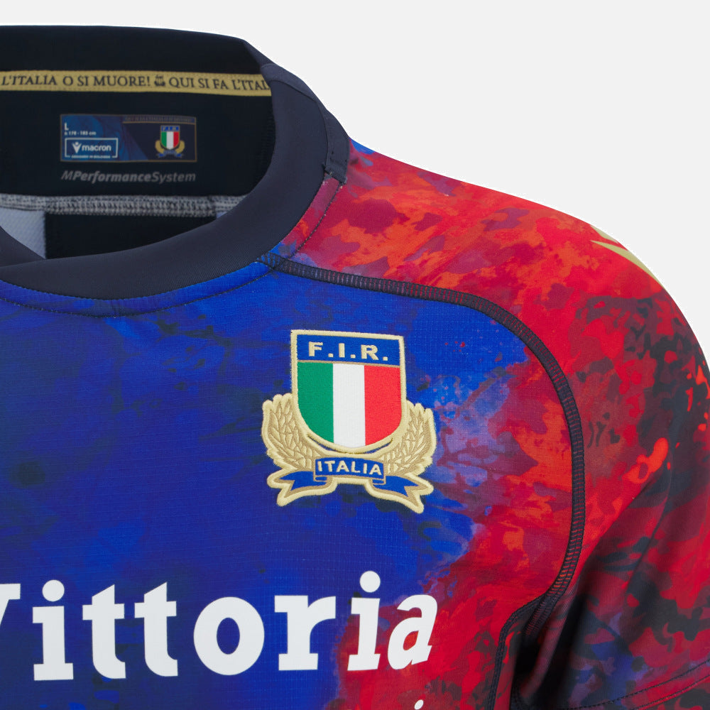 Macron Italy Rugby 2025/26 Training Rugby Shirt Men