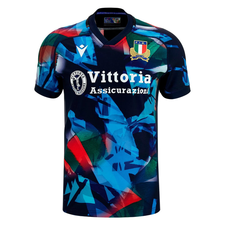 Macron Italië Rugby Training Rugby Shirt Heren