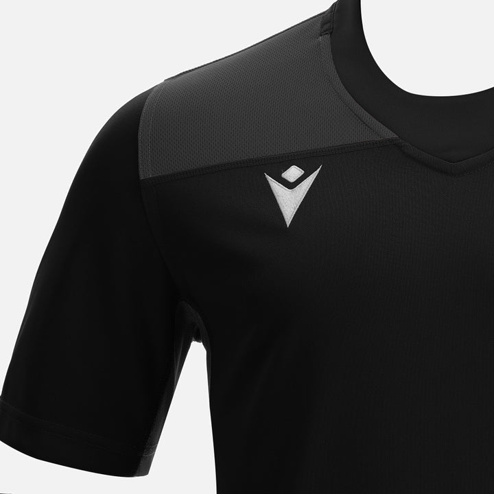 Macron Peridot Rugby Shirt Senior Black
