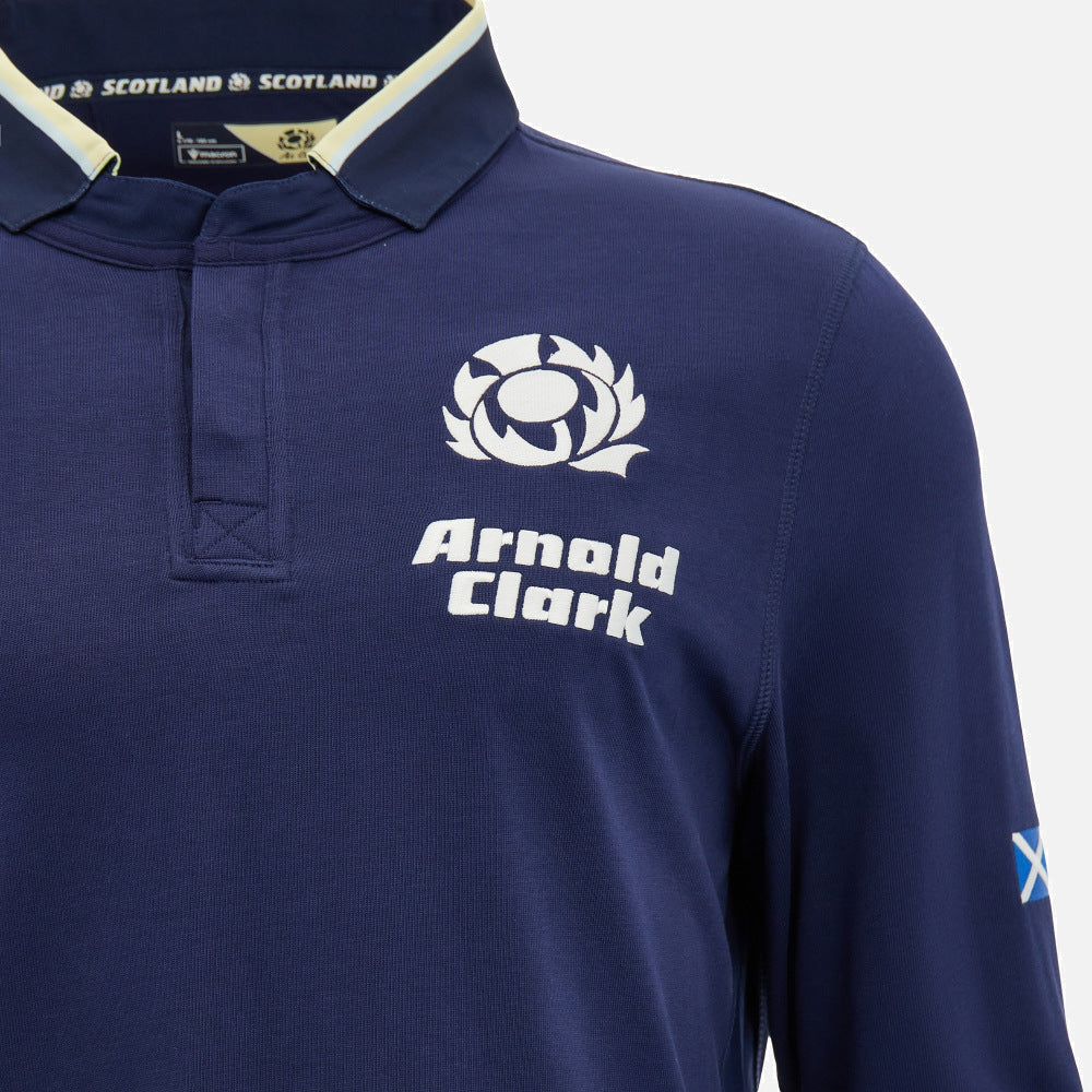 Macron Schotland Rugby Classic Thuisshirt met Lange Mouwen Heren