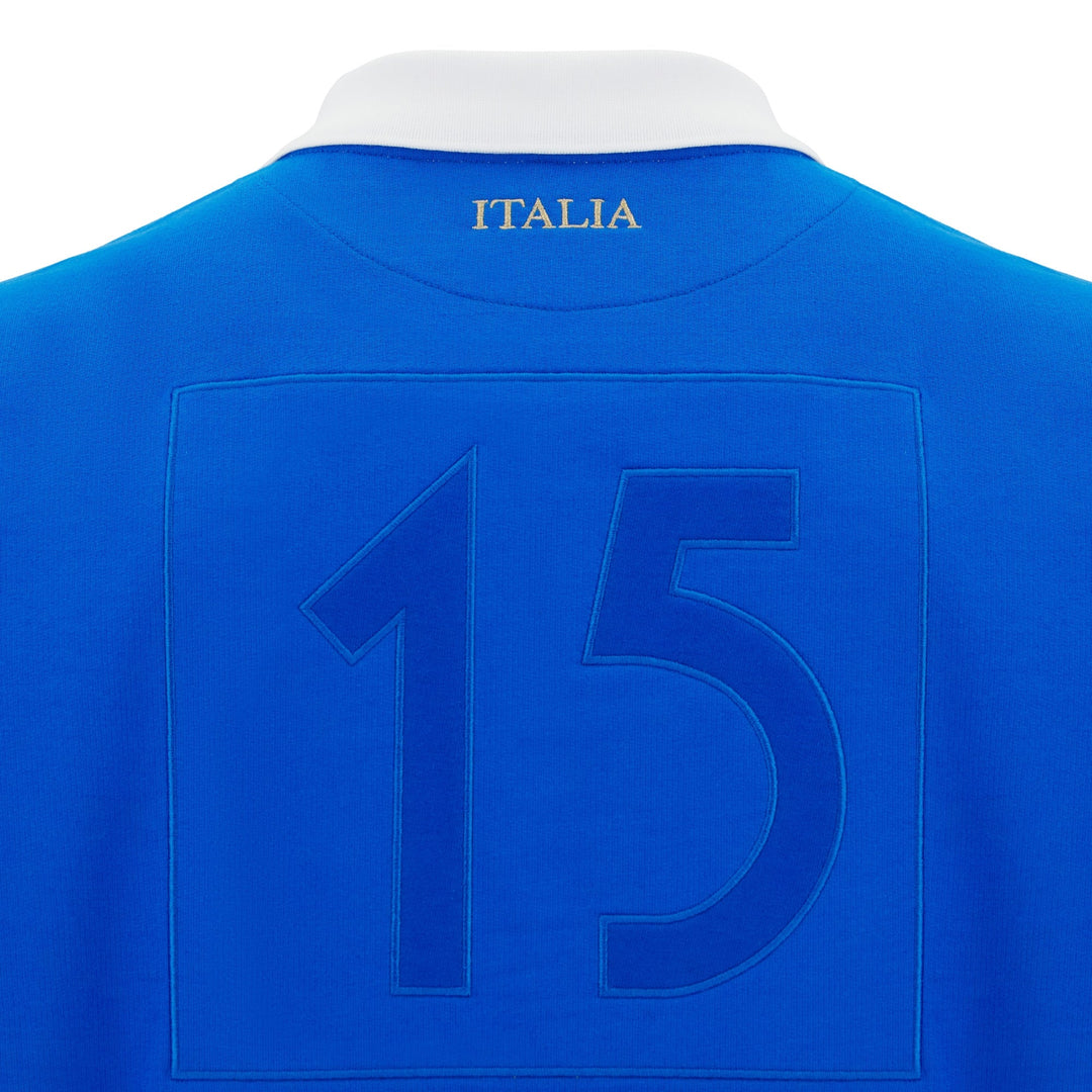 Macron Italy Rugby Fan Line Long Sleeve Shirt 2025/26 Senior