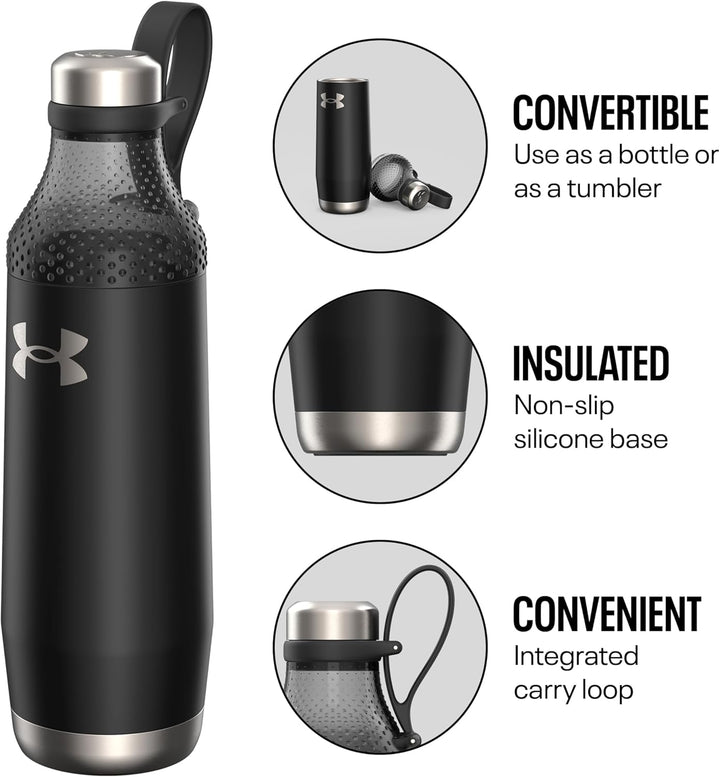 Under Armour Infinity 22 oz Water Bottle Satin Black