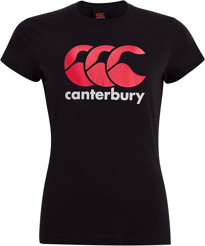 Canterbury Logo Tee Zwart Dames Zwart