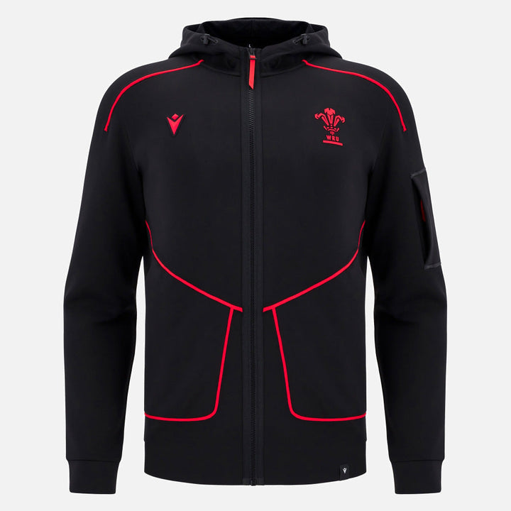 Macron Rugby Wales 2025/26 Athleisure Tech Hoodie Men