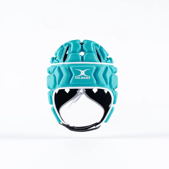 Gilbert Octane Scrumcap Aqua/White Senior
