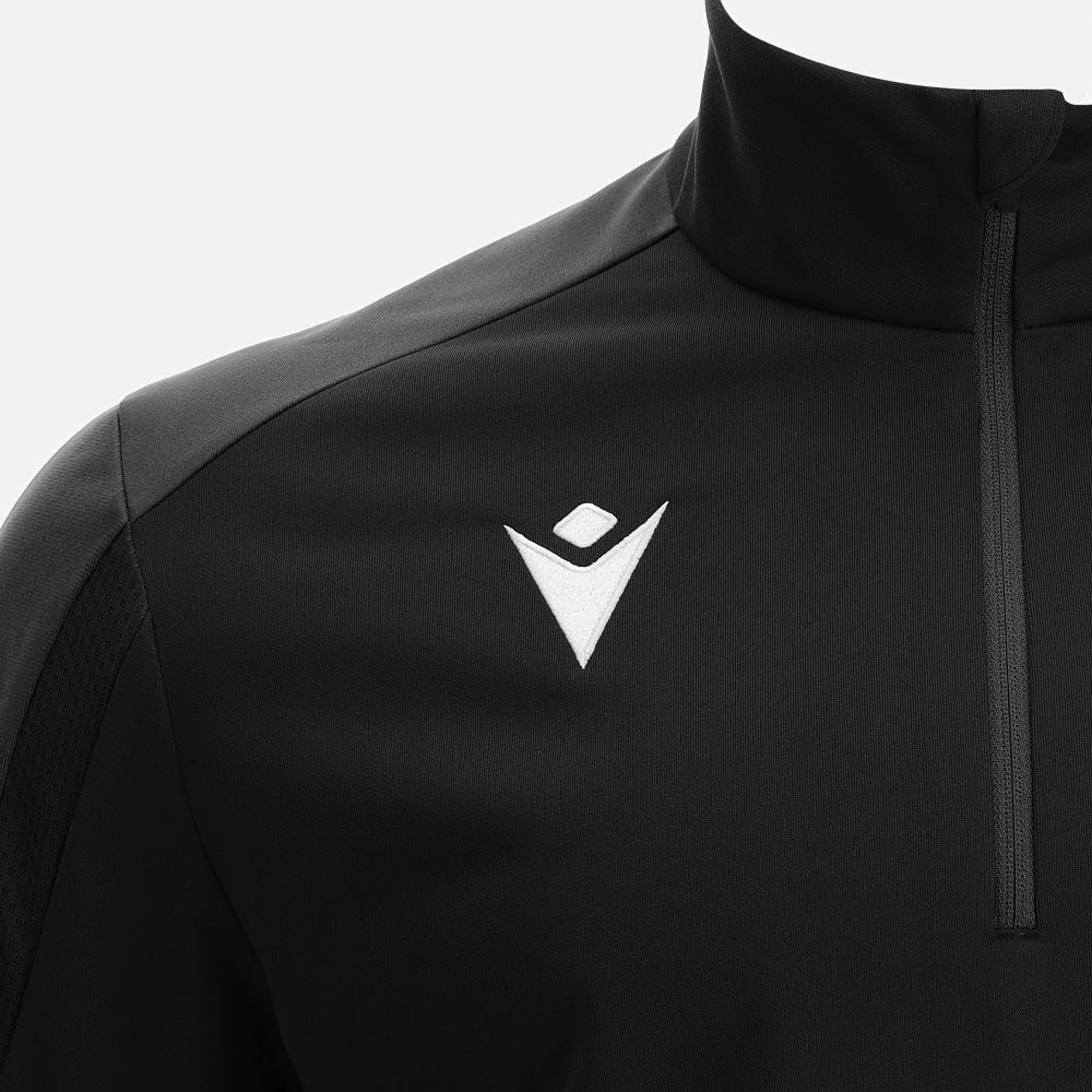 Macron Arno 1/4 Zip Jersey Senior Zwart