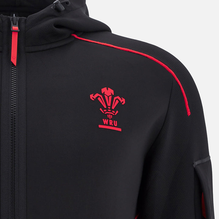 Macron Rugby Wales 2025/26 Athleisure Tech Hoodie Men