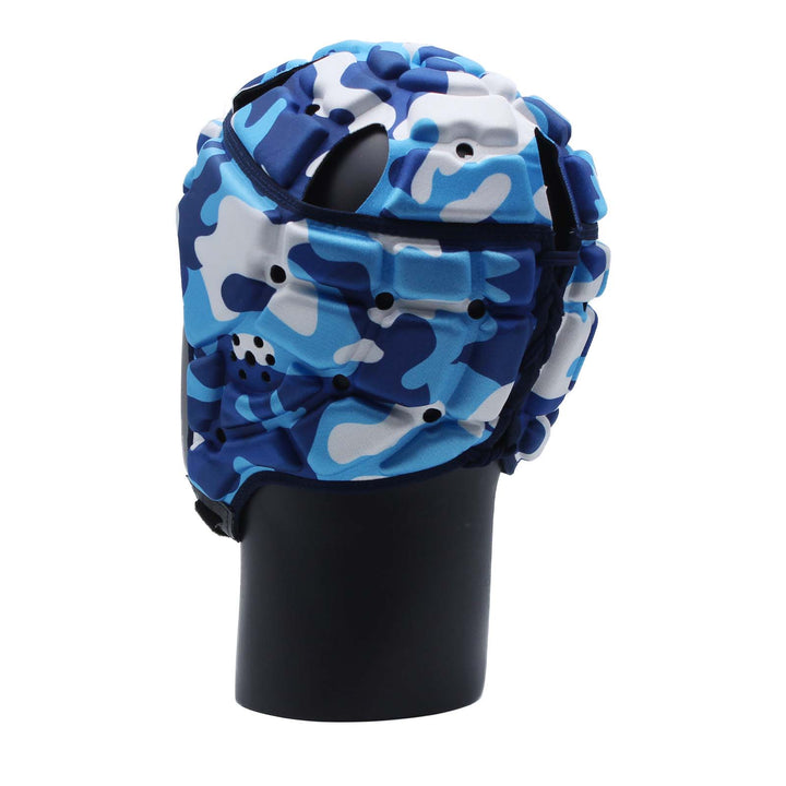 Impact Rugby Camo Blue Headguard