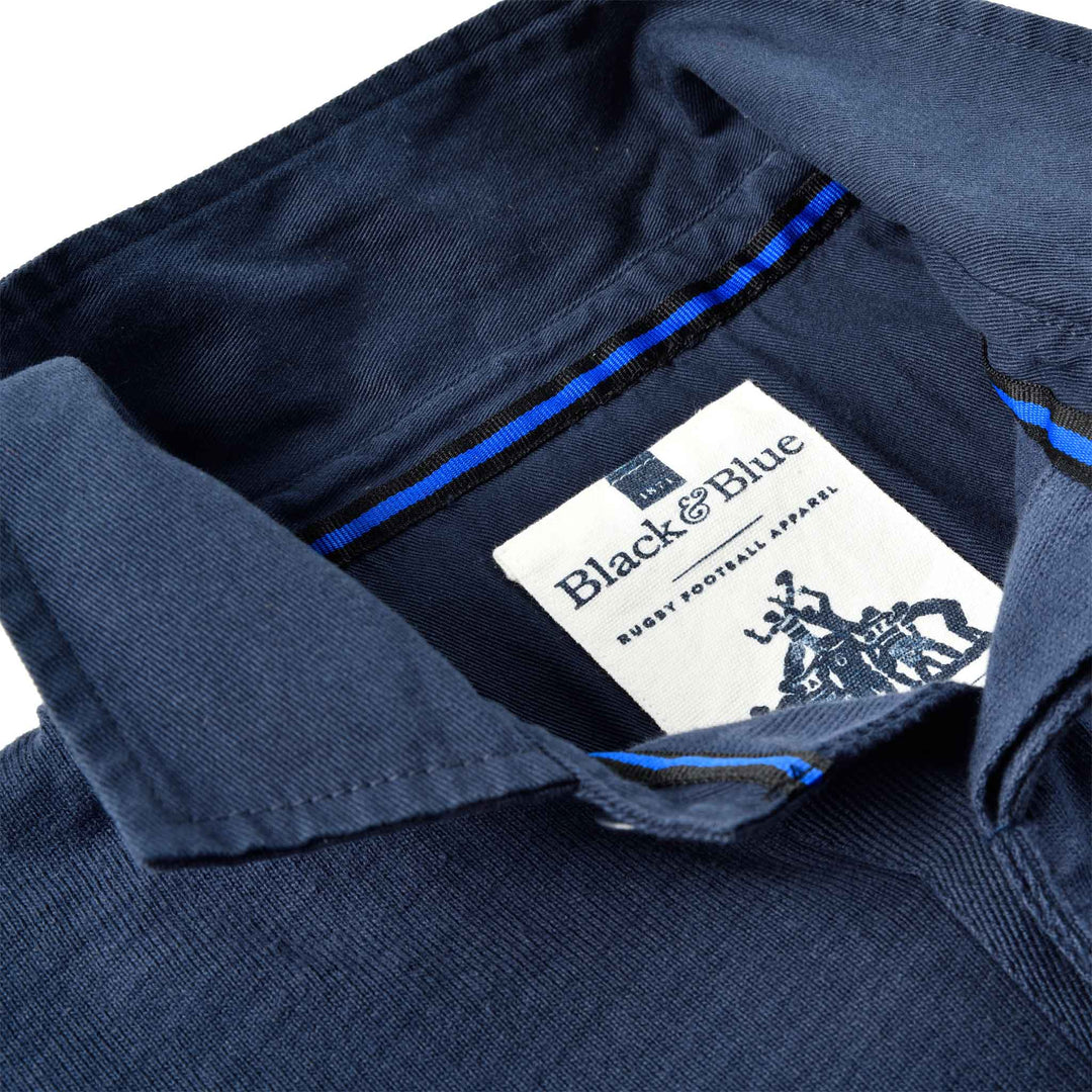 Black & Blue 1871 England 1871 Rugby Shirt – Navy Collar
