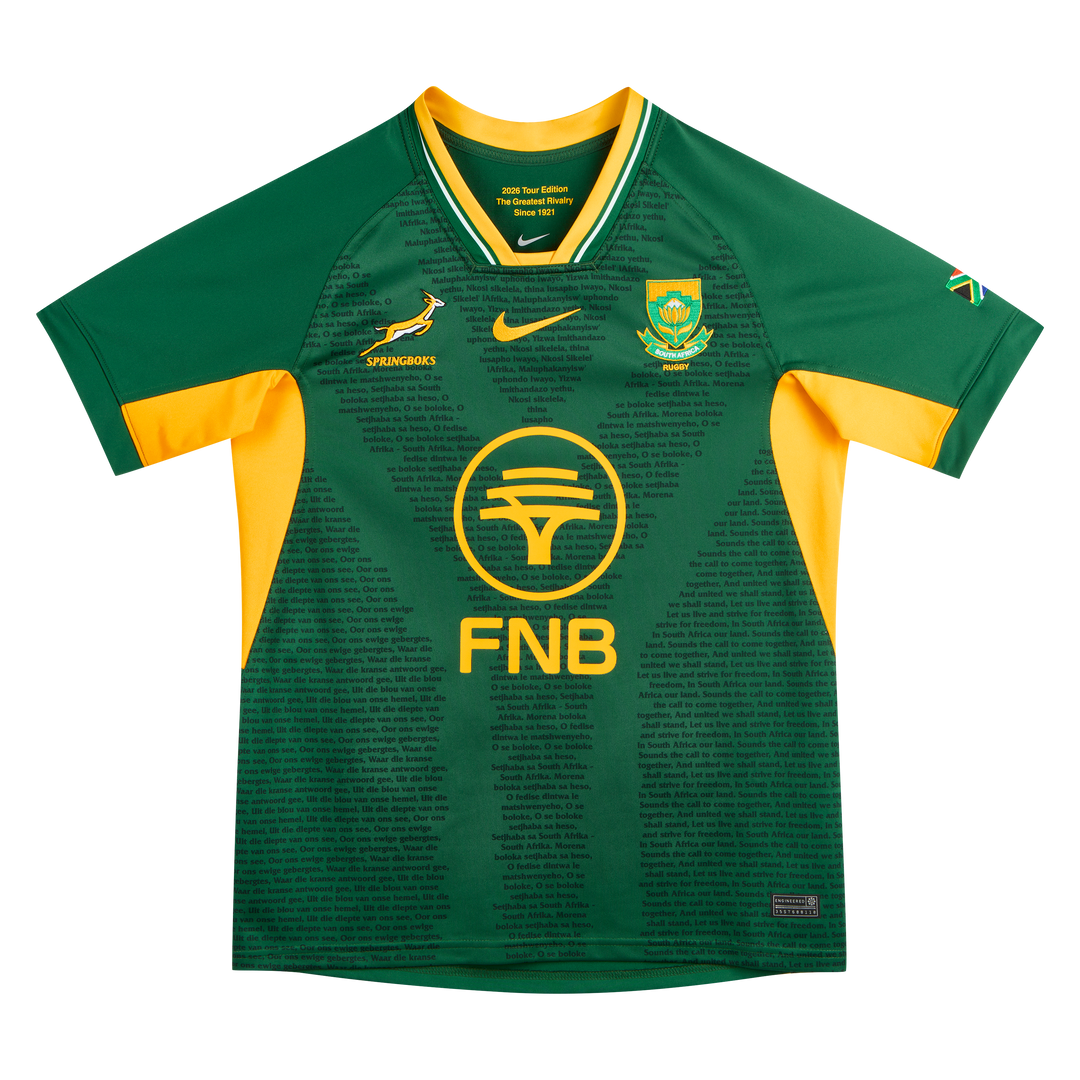 Nike Springboks Men's Home Stadium Rugby Shirt Greatest Rivalry
