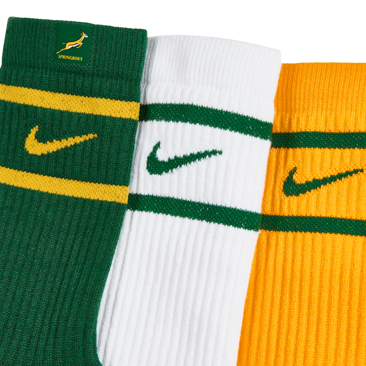Nike Springboks Unisex Everyday Socks 3-Pack