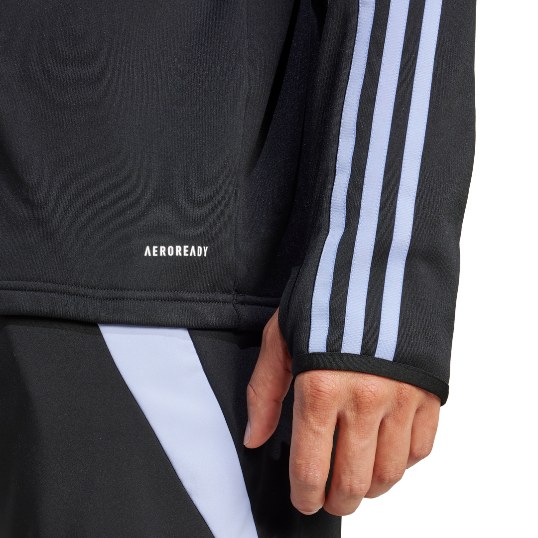 Maglia da rugby a maniche lunghe Adidas All Blacks da uomo, blu scintilla