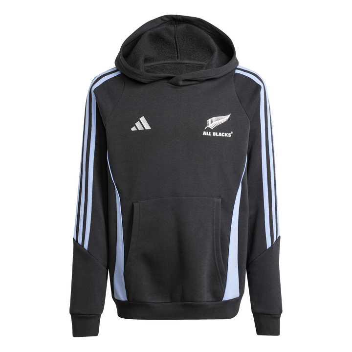 adidas All Blacks Rugby Hoodie Kids Blue Spark