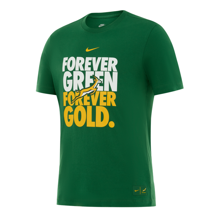 Nike Springboks Forever Green Forever Gold T-Shirt Heren