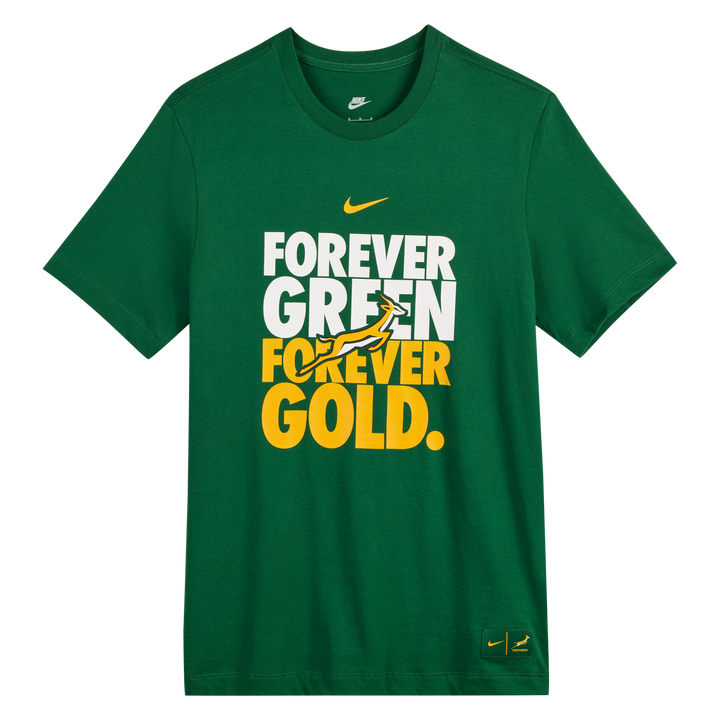 Nike Springboks Forever Green Forever Gold T-Shirt Heren