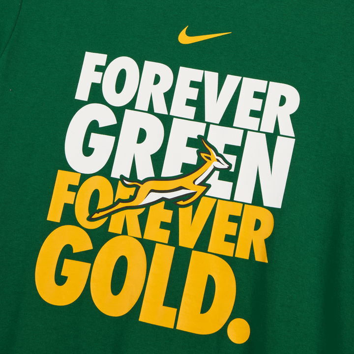 Nike Springboks Forever Green Forever Gold T-Shirt Heren