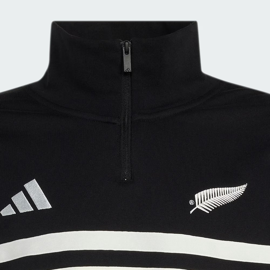 Adidas All Blacks Leisurewear Sweatshirt 1/4 Zip Heren