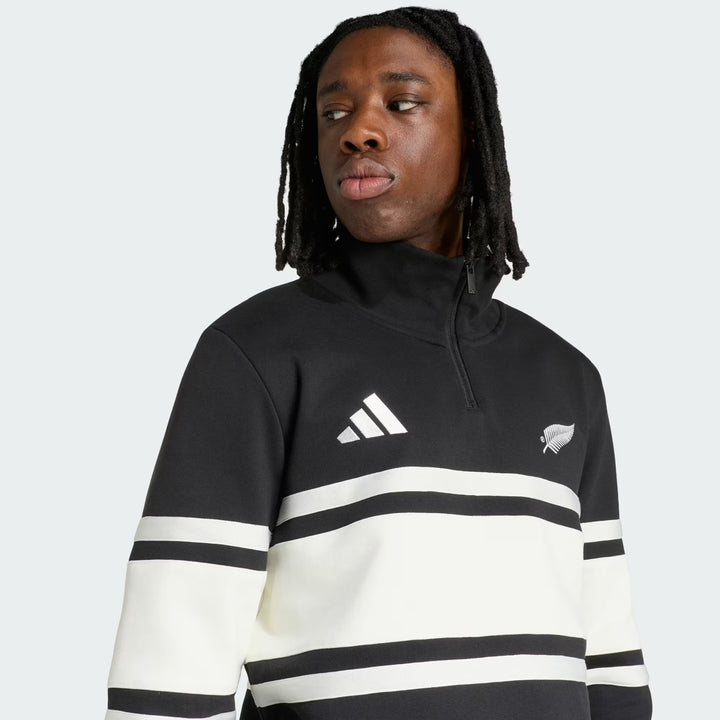 Adidas All Blacks Leisurewear Sweatshirt 1/4 Zip Heren