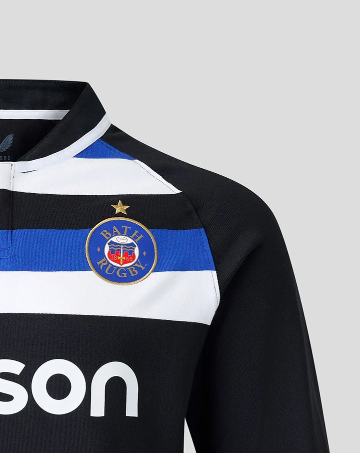 Castore Bath Rugby Classic Thuisshirt met Lange Mouwen Heren