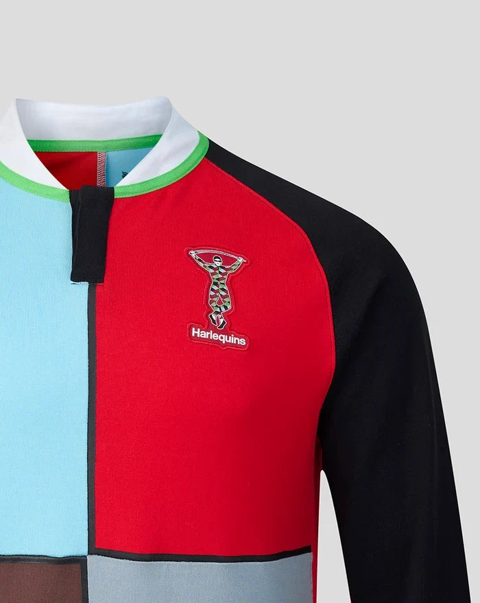 Castore Harlequins Classic Thuisshirt met Lange Mouwen Heren