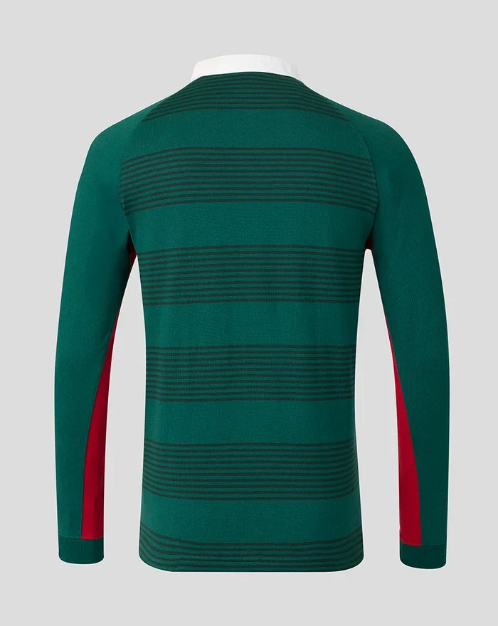 Castore Leicester Tigers Classic Thuisshirt met Lange Mouwen Heren