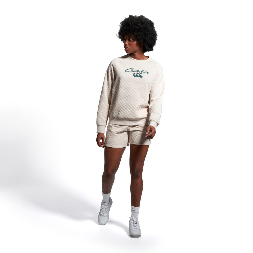 Canterbury Scene-Set Crew Sweater Women’s Beige