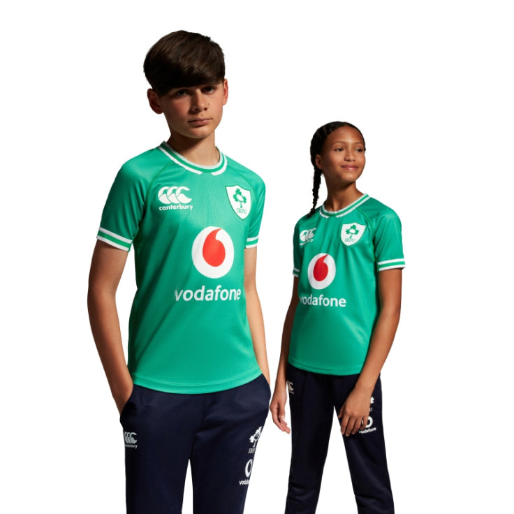 Canterbury Ireland IRFU Rugby Kids Home Pro Shirt 2023/24