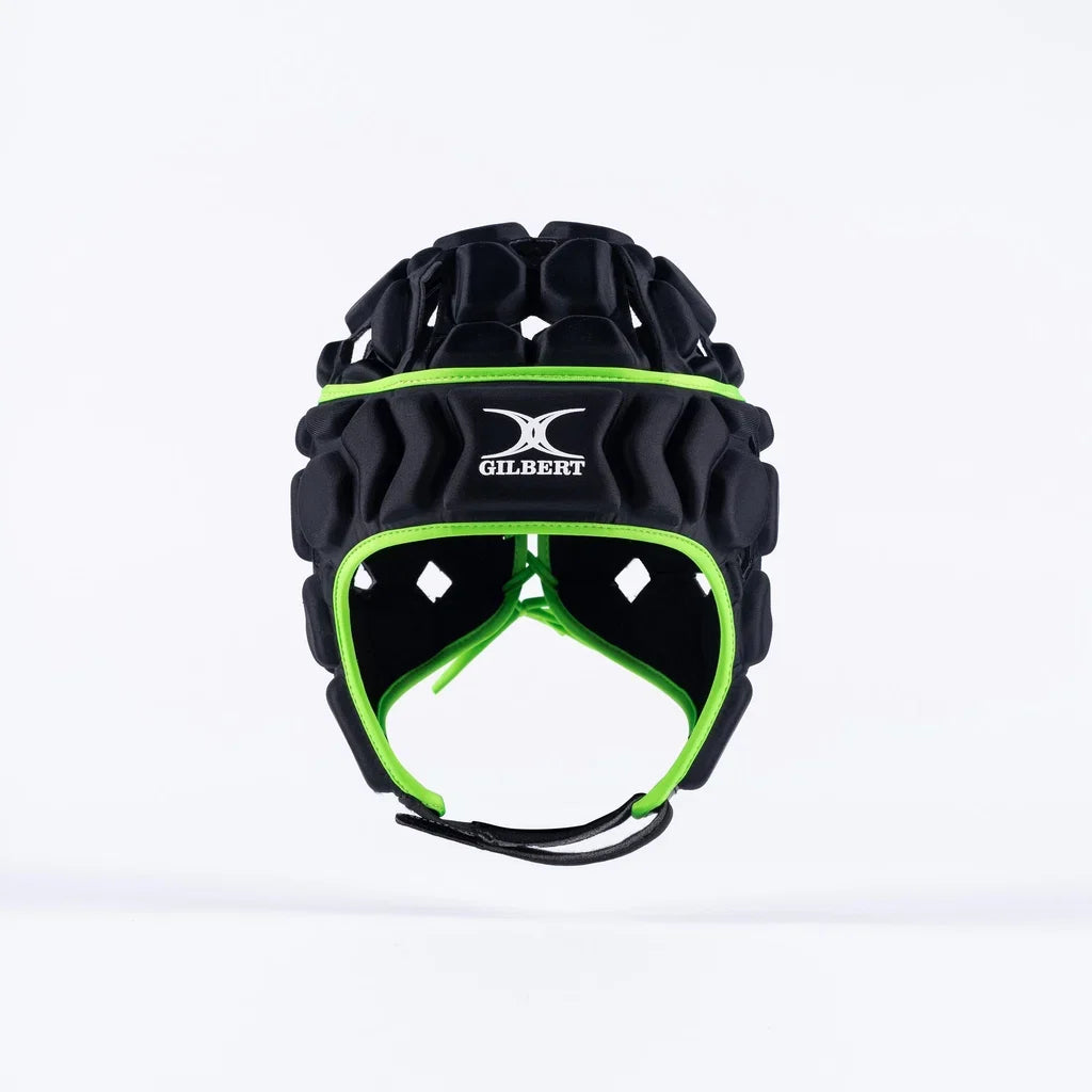 Gilbert Octane Scrumcap Black/Green Junior