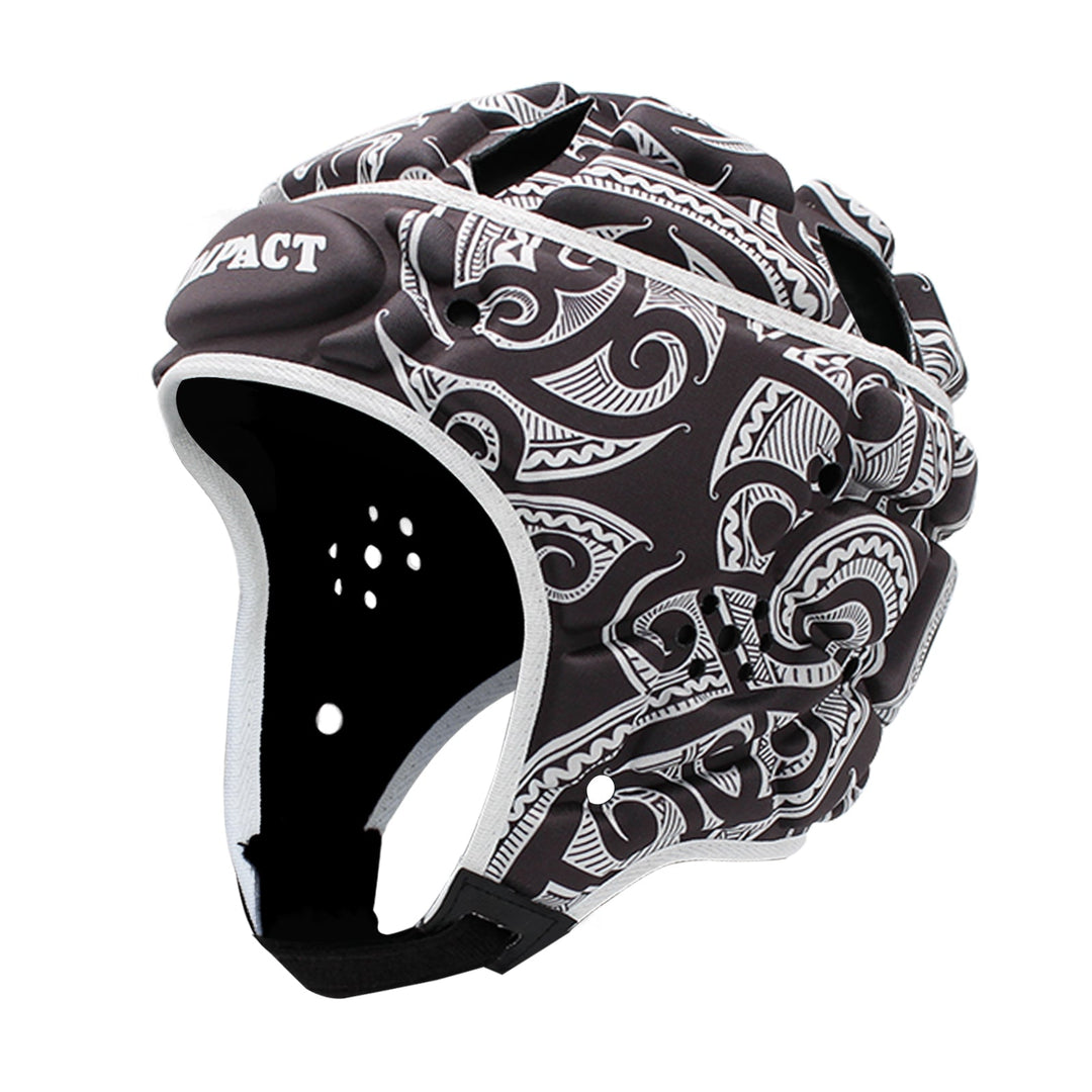 Caschetto Impact Rugby Tribal nero