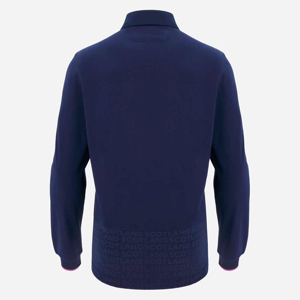 Macron Scotland Rugby Cotton Home Shirt Long Sleeve