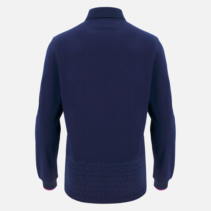 Macron Scotland Rugby Cotton Home Shirt Long Sleeve