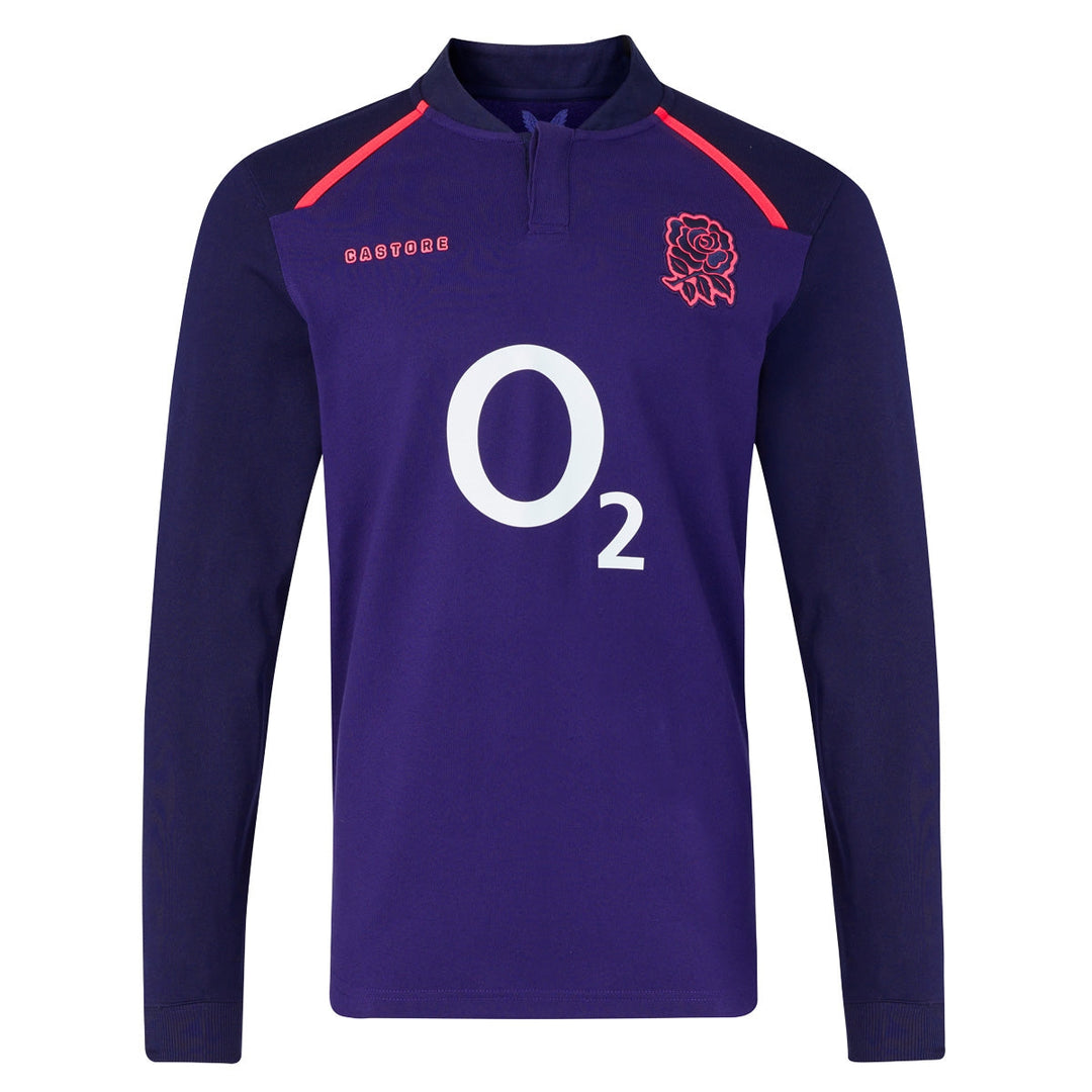 Castore England Classic Away Long Sleeve Rugby Shirt