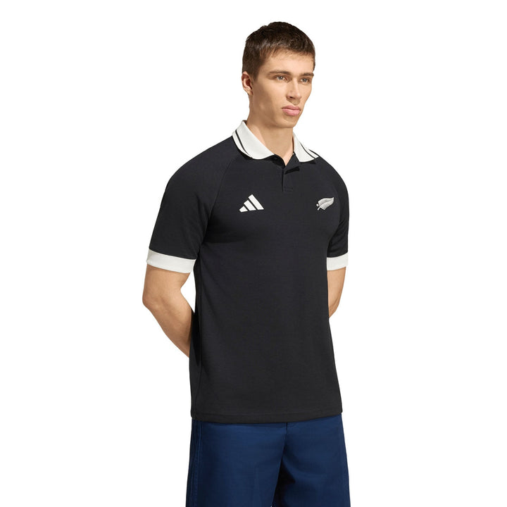 adidas New Zealand All Blacks Leisurewear Polo Heren Zwart
