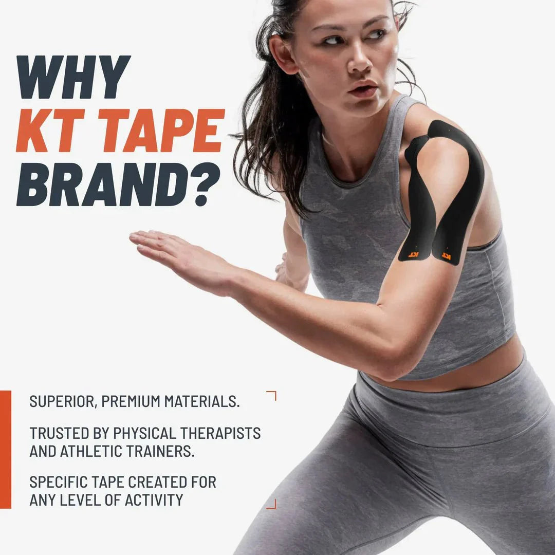 KT Tape Original Pre-Cut (5 x 25 cm) – 20 Strips – 5 Metres