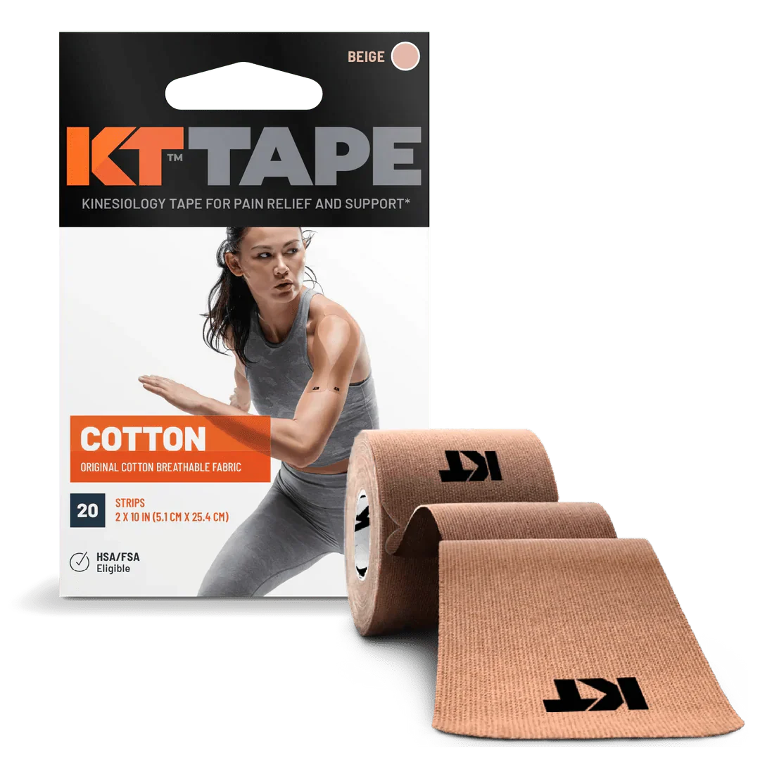 KT Tape Original Pre-Cut (5 x 25 cm) – 20 Strips – 5 Metres